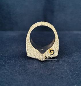 แหวนรูปดาวประดับเพชรโมอิสซาไนต์ทรงกลมเจียระไนแบบบริลเลียนท์ ดีไซน์ฮิปฮอปสุดเทรนดี้ สวยหรู วัสดุเงินแท้ 925 - Product Image 4