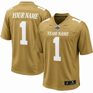 Camiseta de Fútbol Americano Negra Personalizada con Cuello en V, Manga Corta, Impresión Sublimada, Absorbe la Humedad, Nombre del Equipo, Número, para Hombre Adulto - Product Image 6
