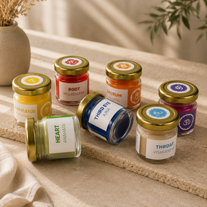 Luxury Handmade Eco-Friendly Scented 7 Chakra <b>Candle</b> <b>Set</b> for Home Decoration and Energy Alignment - Product Image 6