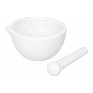 Juego de Mortero y Pilón de Porcelana, Esmaltado o Sin Esmaltar, para Moler Muestras de Laboratorio - Product Image 3