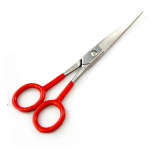 Ciseaux professionnels en acier inoxydable pour coiffeurs - Grade A+ Ciseaux de barbier pour droitiers à pointe arrondie 32 dents Moyen - Product Image 1