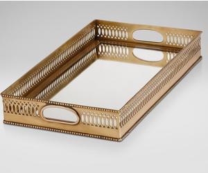 Modern Metal <b>Mirror</b> Serving Tray Luxury Vanity Display <b>Plate</b> For Perfume <b>Candle</b> Jewelry Home Decor - Product Image 5
