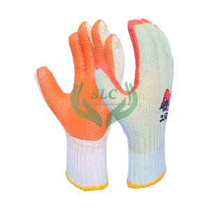 ถุงมือยางเคลือบ SLC ป้องกันการลื่น ลายเกล็ดปลาเต็มตัว ข้อมือถัก สำหรับงานทั่วไป - Product Image 1