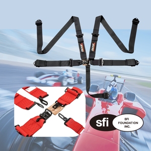 Harnais de course TBRACING SF 501 certifié SFI 16.1 à 5 points de sécurité pour Jr Dragsters, fabriqué à Taïwan, avec logo personnalisé, vente en gros - Product Image 2