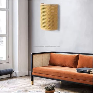 Handmade Eco Friendly Rattan Wall Lampshade <b>for</b> Living Room Bedroom Wholesale Manufacturer Durable from Vietnam - Product Image 6