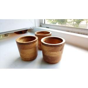 Mug en bois de qualité export pour le thé, le café et les boissons, produit artisanal en bambou et en bois - Product Image 3