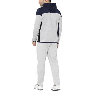 Conjunto de 2 piezas de ropa urbana de alta calidad para hombre: Sudadera con capucha de hip hop con pedrería y pantalones acampanados, chándal oversize con cremallera y remaches 2026 OEM - Product Image 4