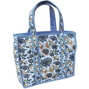 Bolsa de Mano Personalizada con Cierre Abierto, Reutilizable, 100% Algodón, para Compras, Playa, Mercado, para Mujer - Product Image 1