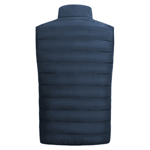 Chaleco Acolchado Brillante Sin Mangas para Invierno, MOQ Bajo, con Logotipo Personalizado, Chalecos de Burbuja para Hombre con Cuello Alto - Product Image 4