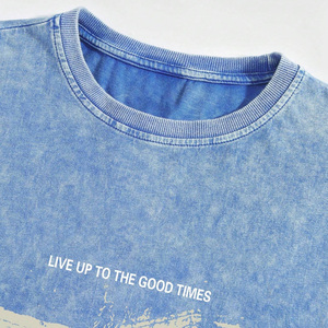 T-shirt long oversize unisexe de qualité supérieure, délavé à l'acide, 100 % coton, personnalisable pour la distribution de marques - Product Image 3