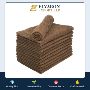 Juego de Toallas de Baño Premium Marrones de Pelo Cortado, Suaves y Absorbentes, Rectangulares, para Hotel, Salón y Spa - Product Image 6