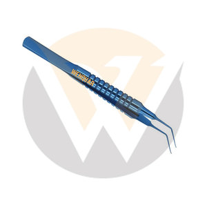Oferta Especial: Pinzas Wenquar para Capsulorrexis, Instrumentos Quirúrgicos Oftálmicos Angulados de Titanio - Product Image 2