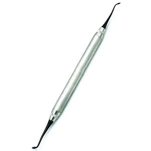 Raspador Dental Manual con Empuñadura Moleteada Plateada, Instrumento Clase I, Shuja Surgico - Product Image 1