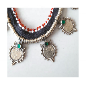 Gargantilla Bohemia Tribal afgana Kuchi, el mejor precio al por mayor - Product Image 2