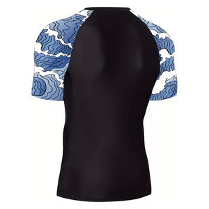Rashguard de fitness à manches courtes, imprimé par sublimation, dernier design, pour entraînement MMA, pour hommes. - Product Image 3