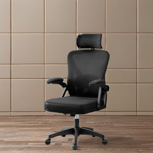 Silla de oficina Boss moderna con respaldo alto, cómoda, diseño de malla completa, función giratoria ajustable ergonómica, Material de hierro para oficina en casa - Product Image 1