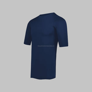 Nueva llegada de ropa de gimnasio para hombres, camisa de compresión, ropa de fitness muscular para hombres, compresión de cuello redondo - Product Image 4