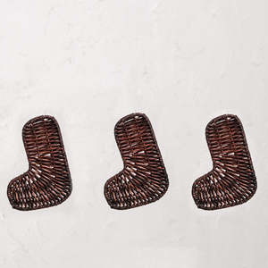 Décorations de Noël, mini chaussettes en rotin, ornements en gros, autres décorations - Product Image 4