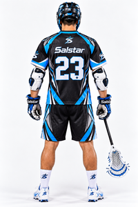 Ensemble d'uniformes de lacrosse personnalisés par sublimation, maillot et short de lacrosse pour hommes, vêtements de sport d'équipe, logo personnalisé, uniforme athlétique respirant - Product Image 4