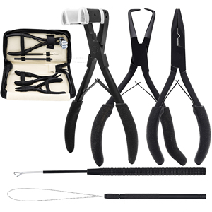 Kit Profesional de Alicates de Acero Inoxidable para Extensiones de Cabello con Micro Anillas, Herramienta de Crochet para Remover y Colocar Extensiones de Cabello, Tamaño Personalizado - Product Image 1