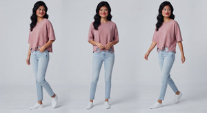 T-shirt en coton décontracté pour femme, col rond, manches courtes, coupe ample, couleur unie, effet vieilli et délavé, printemps-été - Product Image 6