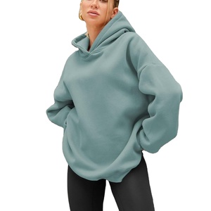 Direct usine fabrication BD haute qualité Logo personnalisé pull à capuche surdimensionné pour les femmes poids lourd épais hiver Long - Product Image 3