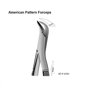Forceps d'extraction dentaire ergonomiques en acier inoxydable, modèle américain, certifiés CE, garantie de 2 ans, Roboz Tech Pakistan - Product Image 3