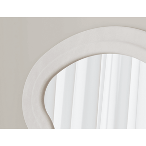 Specchio a Figura Intera Ondulato in Flanella Bianca per Camera da Letto o Soggiorno, da Appendere o Montare a Parete - Product Image 6