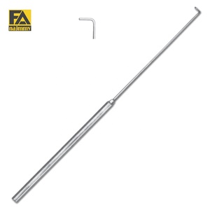 Crochets CRILE HOOKLET et crochets à peau de qualité supérieure, 18,5 cm, en acier inoxydable, à extrémité unique, instrument manuel de classe I, certifié CE ISO13485 - Product Image 1