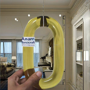 Adornos de Pared de Cadena Acrílica Modernos Personalizados, Hechos a Mano, Decoración Colgante de Resina Moderna para el Hogar, Listos para el Festival Diwali - Product Image 1