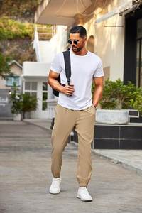 Pantalones Deportivos Casuales de Algodón para Hombre |   Pantalones Deportivos Suaves y Transpirables para Gimnasio y Uso Diario - Product Image 4