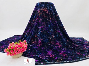 Tissu en velours imprimé personnalisé, vêtements de luxe, robes de soirée, textile, fabricant OEMODM - Product Image 4