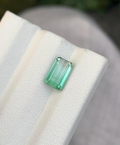 Turmalina Verde Corte Esmeralda, Gema Natural de Afganistán, Piedra Preciosa Facetada para Joyería - Product Image 5