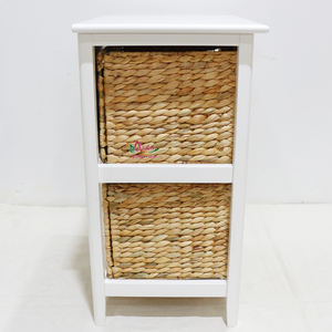 Artex Dong Thap usine jonc de mer corde jacinthe d'eau moissonneuse paniers faits à la main en gros armoire HG0197A-1WH de rangement - Product Image 5