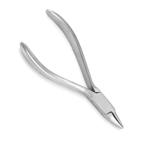 Pince orthodontique pour colliers, instruments dentaires en acier inoxydable, pince orthodontique à pointe plate, finition polie miroir, marquage CE - Product Image 3