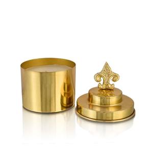 ที่ใส่เทียนทองแดงแบบกำหนดเองหรือเทียนหอมเปล่าสำหรับทำเทียนพร้อมผิวสัมผัสแบบขัดเงาและโลโก้แบบกำหนดเองในราคาประหยัด - Product Image 6