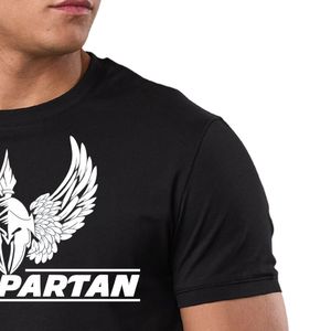 Camiseta de jersey con estampado gráfico para hombre, color negro, cuello redondo, manga corta, atlética, para gimnasio, entrenamiento, ropa deportiva informal, ropa deportiva - Product Image 4