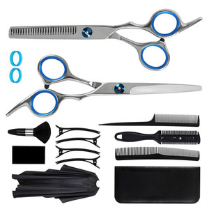 Kit de ciseaux de coiffure professionnels de haute qualité en acier inoxydable pour hommes et femmes, logo personnalisé OEM ODM, outils de salon de coiffure - Product Image 4