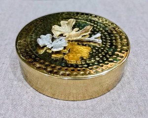 Gold Plated Hammered Metal Bowl <b>Lid</b> and Box Set <b>Decorative</b> Gift Bowl for Wedding Holiday Corporate Gifting - Product Image 4