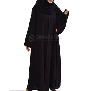 Abaya élégante pour femmes en stock, faible MOQ, tissu doux et léger pour un usage quotidien modeste. - Product Image 5