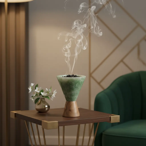 Incienso de bakhoor hecho a mano con madera y resina - juego de caja y bandeja, nuevo diseño, tendencia actual, venta al por mayor. - Product Image 3