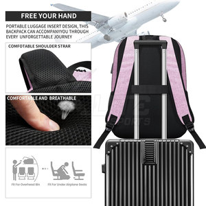 Custom Logo Strong Stitching Multi-Pocket Design Polyester Zipper Water-Proof <b>Large</b> <b>Capacity</b> Travel <b>Backpack</b> for Laptop Hiking - Product Image 6