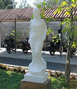 โรงงานเวียดนามที่กำหนดเองหินแกะสลักผู้หญิงเปลือยกายสวนรูปปั้นหินอ่อนรูปปั้นของสาวสวยเปลือยสวนหินอ่อนรูปปั้นสาว - Product Image 6
