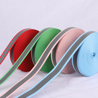 Faible MOQ, bandes réfléchissantes en polyester, bandes de signalisation routière, uniformes de santé, protection incendie, textiles de maison