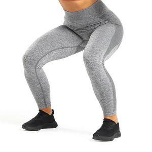 Leggings de sport pour femmes, taille haute, sans couture, extensibles, pour yoga, fitness et course à pied, tenue athlétique ajustée - Product Image 3