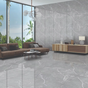 Carreaux de sol et de mur en porcelaine gris titane moderne, finition mate, résistants aux acides, dalles intérieures pour villa, 60x120 CM - Product Image 1