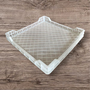 Plateau rectangulaire en plastique durable, qualité alimentaire, plusieurs tailles, adapté au congélateur et au stockage - 68x68x5cm - Product Image 4