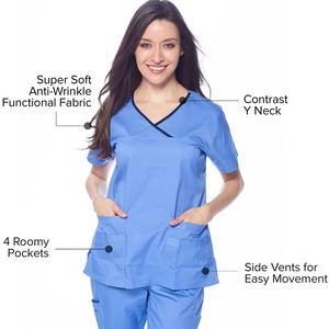 Uniformes Médicos Transpirables de Alta Calidad, Ropa de Trabajo para Hospitales, Conjunto de Ropa de Trabajo Médica Transpirable - Product Image 2