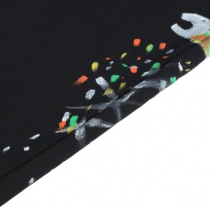 Branded Men's Black Sweatpants With <b>White</b> Graphic Print Elastic Waist Casual <b>Joggers</b> Autumn Style - Product Image 3