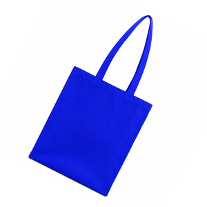 Sacs de courses en coton 100% réutilisables, légers, au design simple, couleur unie, avec longues poignées, prix abordable, en vente - Product Image 2